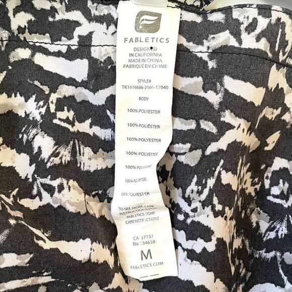 Fabletics Leopard Print Strappy Tank Top Sz M - Picture 12 of 12